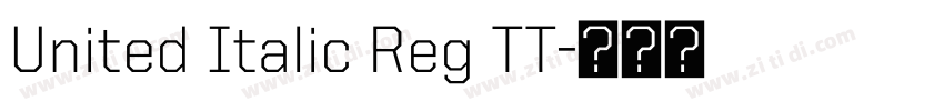 United Italic Reg TT字体转换